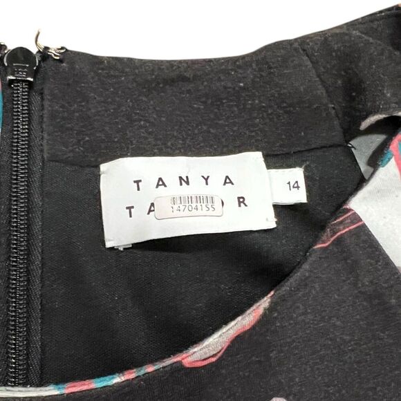 Tanya Taylor Black Floral Noemie Mini Dress 14 - Picture 4 of 5